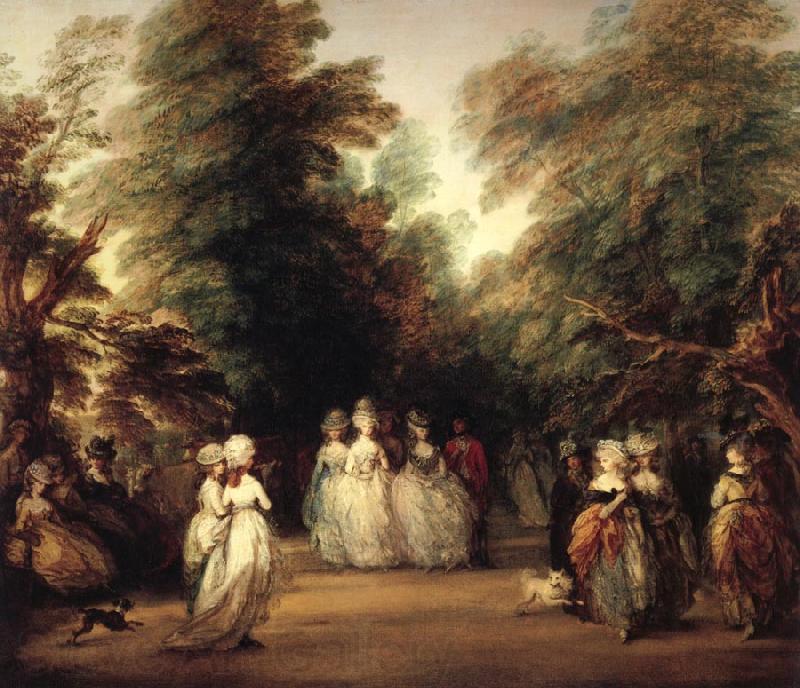 Thomas Gainsborough The mall in St.James's Park Norge oil painting art